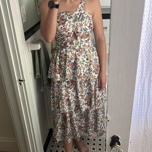 Midi length floral dress